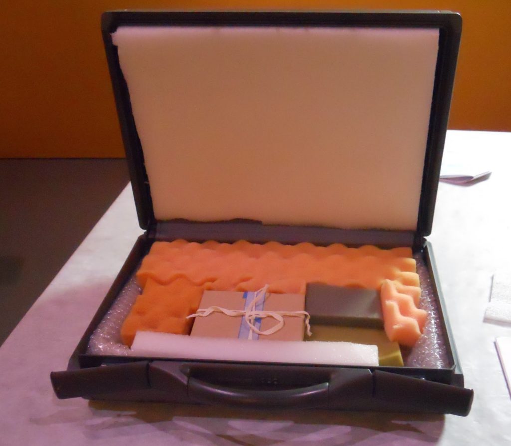 The miniature packed for the return trip to Philadelphia. The miniature packed for the return trip to Philadelphia.